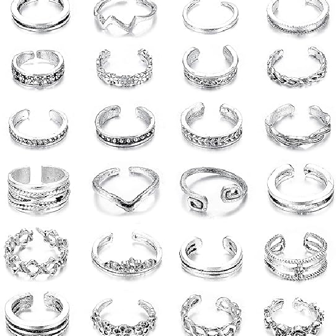 Silver Toe Rings